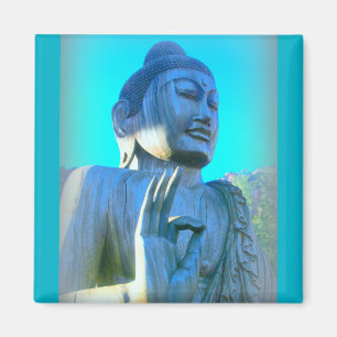 blue buddha magnet