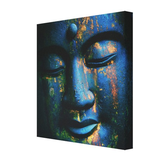 Blue Buddha Om Peace Canvas Print | Zazzle.com