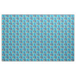blue buddha pattern fabric