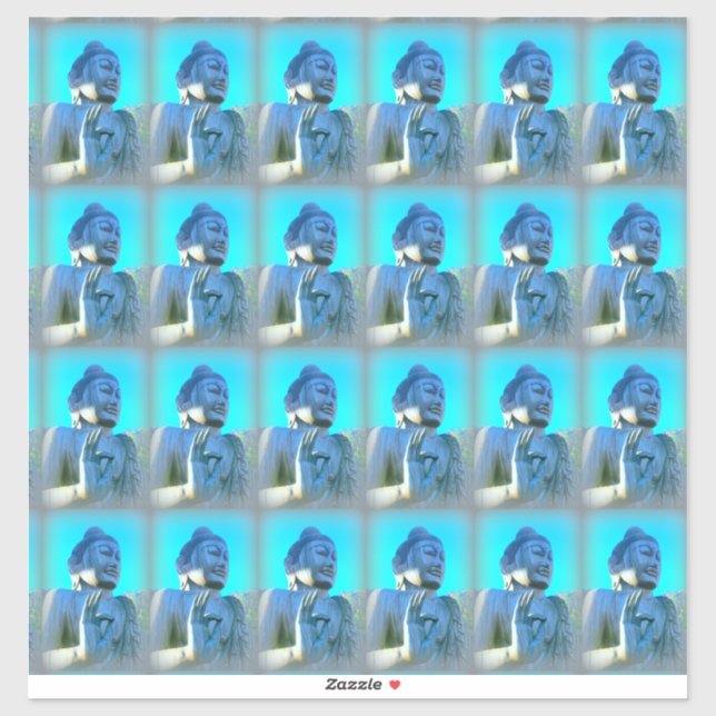 blue buddha sticker (Sheet)