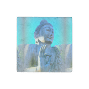 blue buddha stone magnet