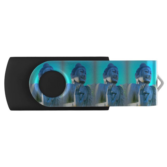 blue buddhas flash drive (Front)