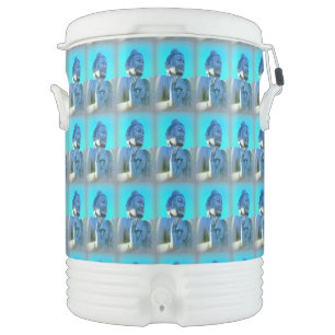 Blue buddhas Thunder_Cove Beverage Cooler