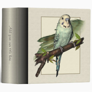 Blue Budgie 2" Avery Binder