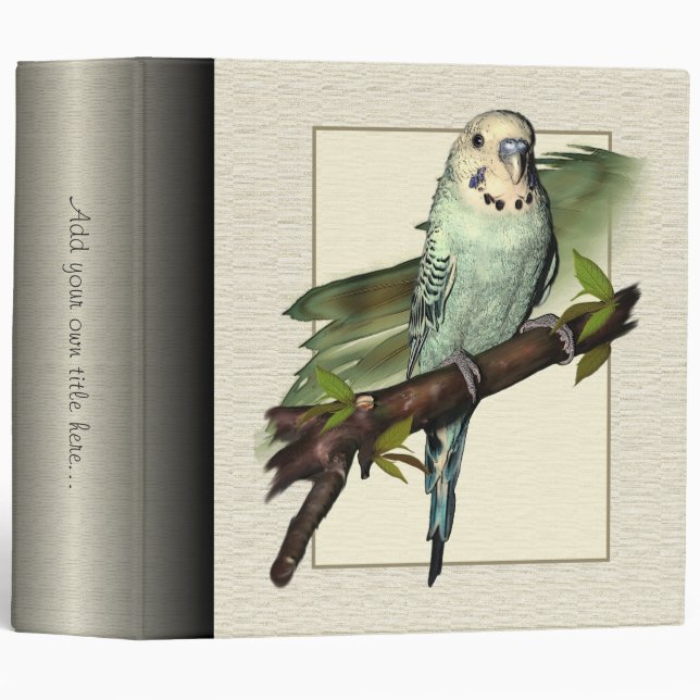 Blue Budgie 2" Avery Binder (Front/Spine)