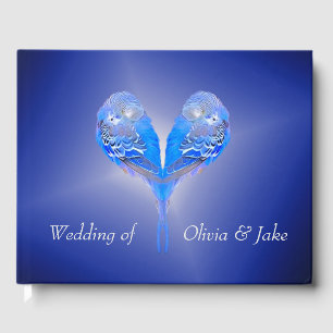 Blue budgie guest book