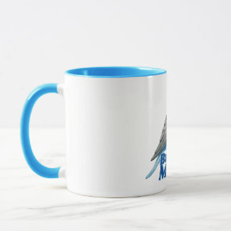 Blue Budgie Mom Mug