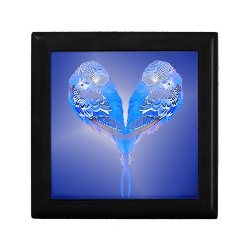 Blue budgie _ personalize it  gift box