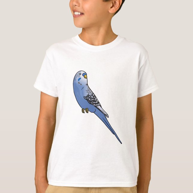 Blue Budgie T-Shirt (Front)
