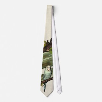 Blue Budgie Tie by Specialeetees at Zazzle