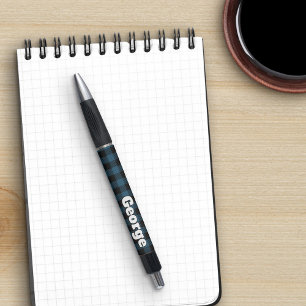 Blue Buffalo Check Bold Name Large Letters Pen