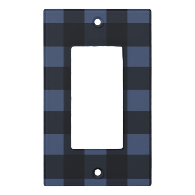 Blue Buffalo Check Light Switch Cover (Front)