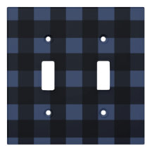 Blue Buffalo Check Light Switch Cover