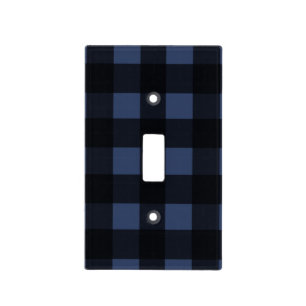 Blue Buffalo Check Light Switch Cover