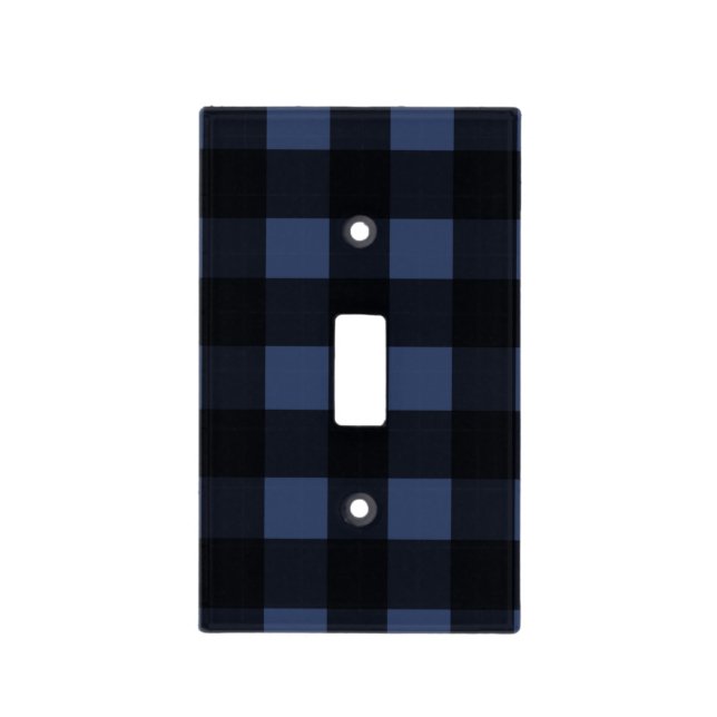 Blue Buffalo Check Light Switch Cover (Front)