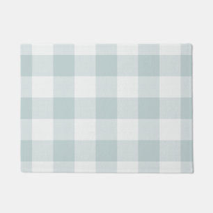 Blue Buffalo Check Modern Farmhouse Doormat