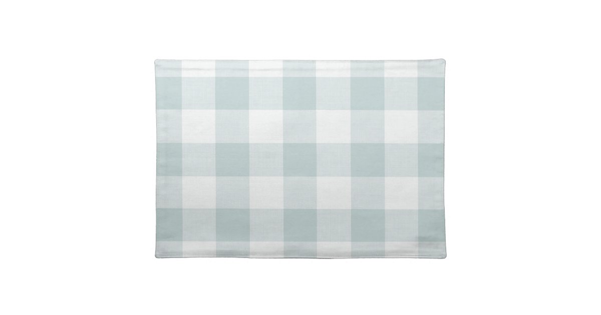 Blue Buffalo Check Modern Farmhouse Placemat Zazzle