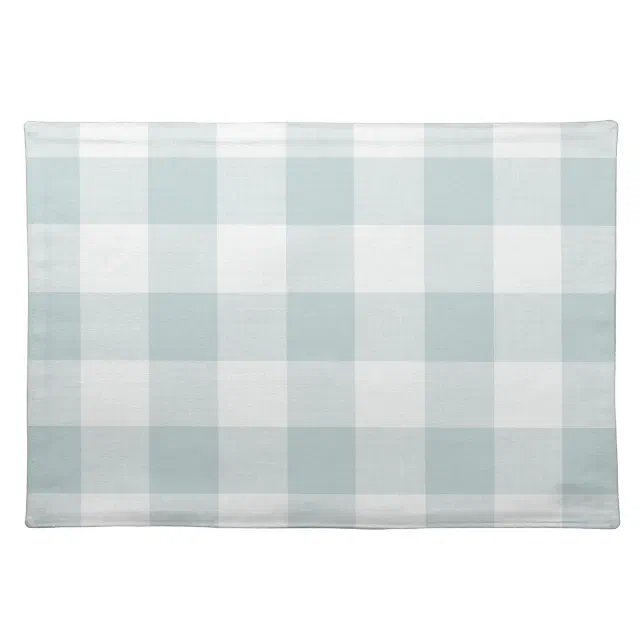 Blue Buffalo Check Modern Farmhouse Placemat Zazzle