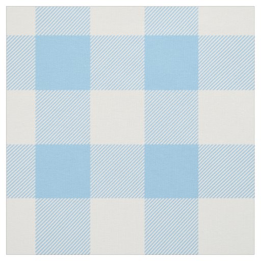 Blue Buffalo Check Pattern Fabric
