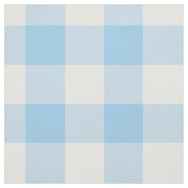Blue Buffalo Check Pattern Fabric (Swatch)