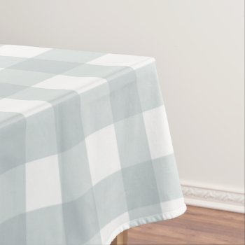 Blue Buffalo Check Tablecloth by coffeecatdesigns at Zazzle