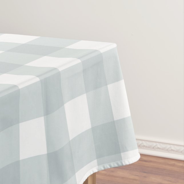 Blue Buffalo Check Tablecloth (In Situ)