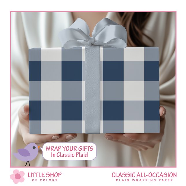 Blue Buffalo Check Wrapping Paper (Creator Uploaded)
