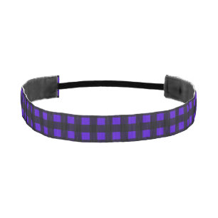 Blue Buffalo Large Plaid Athletic Headband