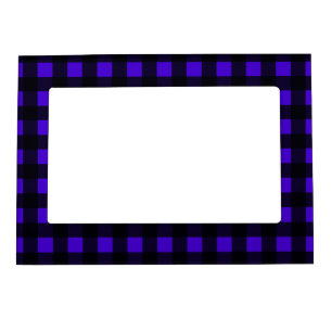 Blue Buffalo Large Plaid Magnetic Picture Frame