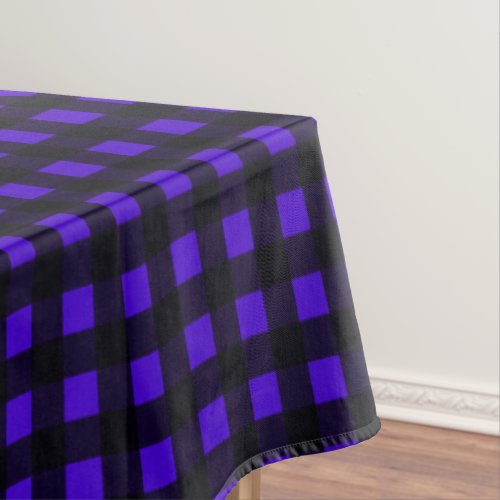 Blue Buffalo Large Plaid Tablecloth