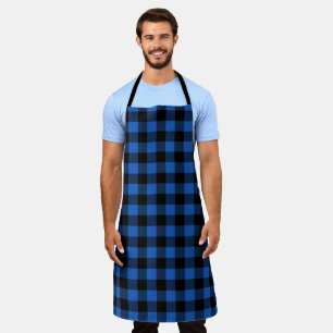 Blue Buffalo Plaid Apron
