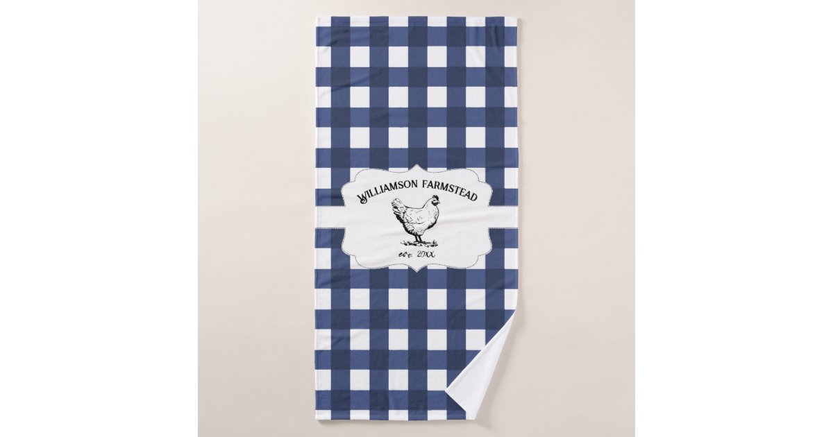 Black and White Buffalo Plaid Bath Towel Set, Zazzle in 2023