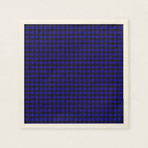 Blue Buffalo Plaid Paper Napkins