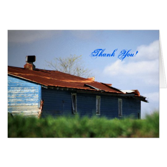 Blue Building Card