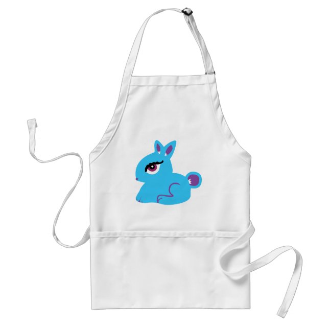Blue Bunny Adult Apron (Front)