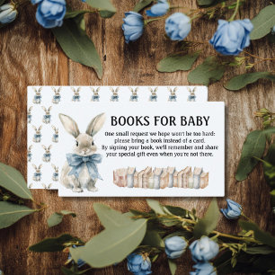 Blue bunny books For Baby Enclosure Card