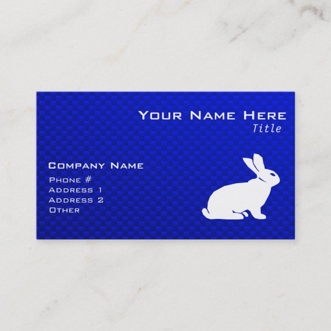 Blue Bunny Business Card (Front)