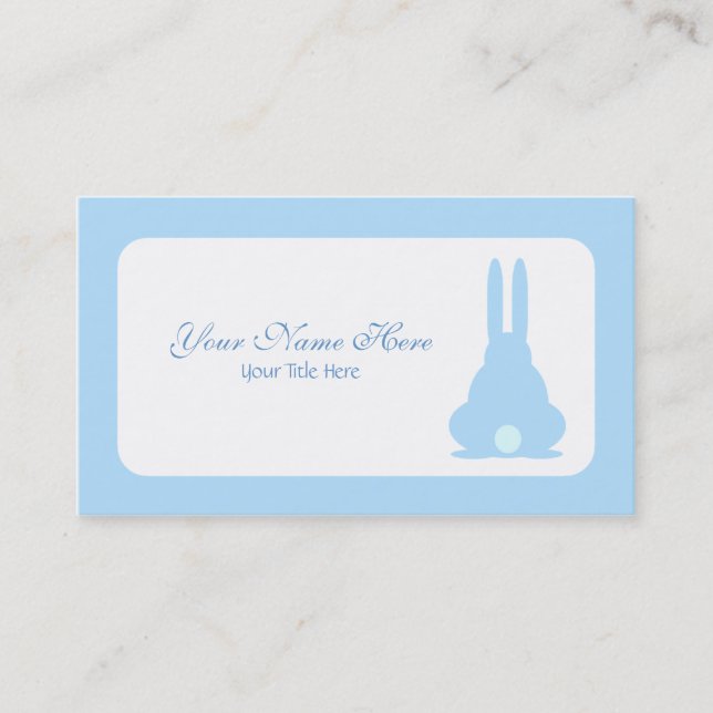 Blue Bunny Business Card (Front)