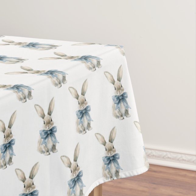 Blue bunny Easter  Tablecloth (In Situ)