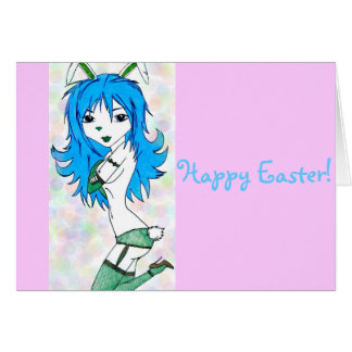 Blue Bunny Girl Cards
