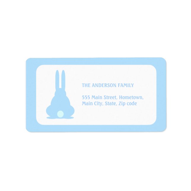 Blue Bunny Label (Front)