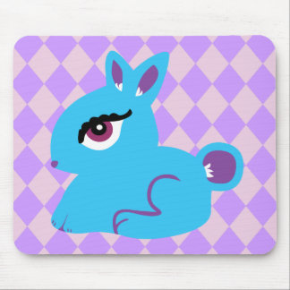 Blue Bunny Mouse Pad