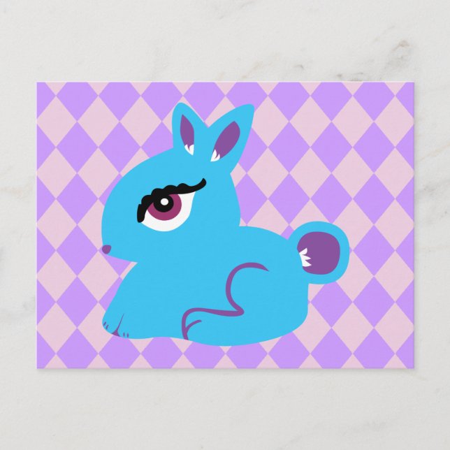 Blue Bunny Postcard (Front)