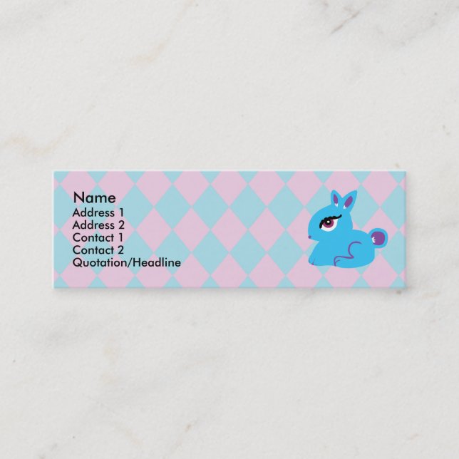 Blue Bunny Profile Cards (Front)
