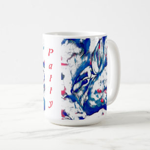 Blue Bunny Rabbit Coffee Mug
