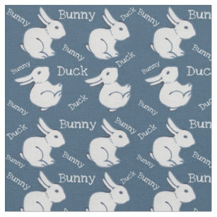 Blue Bunny Rabbits Polycotton Edging 70mm White per metre Haus & Garten  Bastel & Künstlerbedarf LA2221919