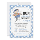 Blue Burger BBQ Baby Shower