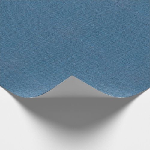 Blue Burlap Texture Wrapping Paper