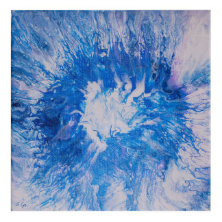 Blue Burst Acrylic Print