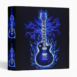 Blue Burst Guitar Binder